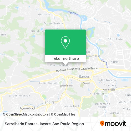Serralheria Dantas Jacaré map