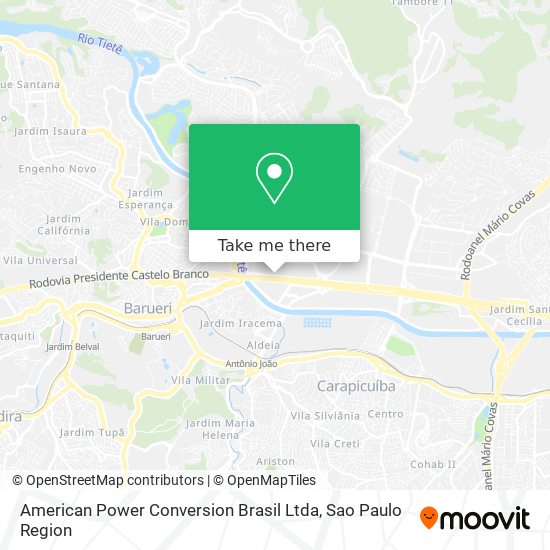 American Power Conversion Brasil Ltda map
