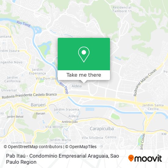 Pab Itaú - Condomínio Empresarial Araguaia map