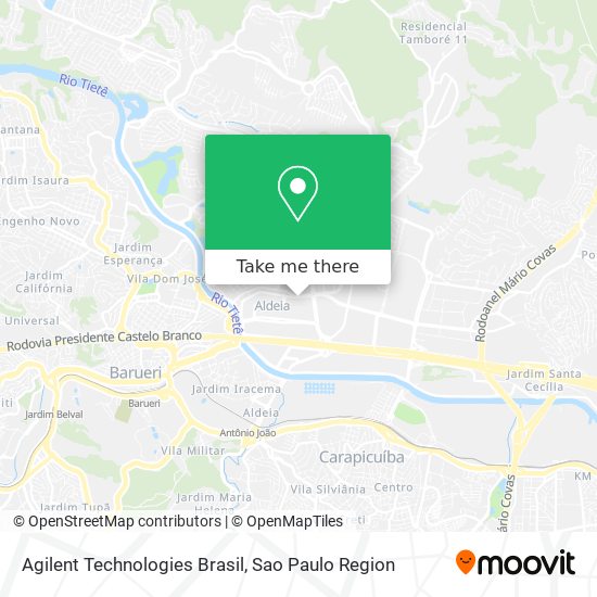 Agilent Technologies Brasil map