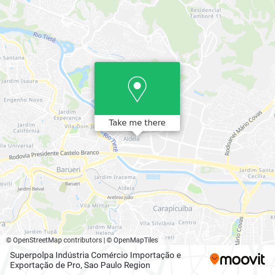 Mapa Superpolpa Indústria Comércio Importação e Exportação de Pro