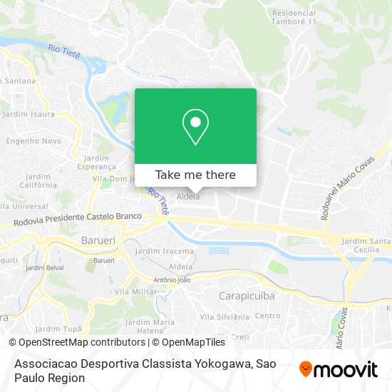 Mapa Associacao Desportiva Classista Yokogawa