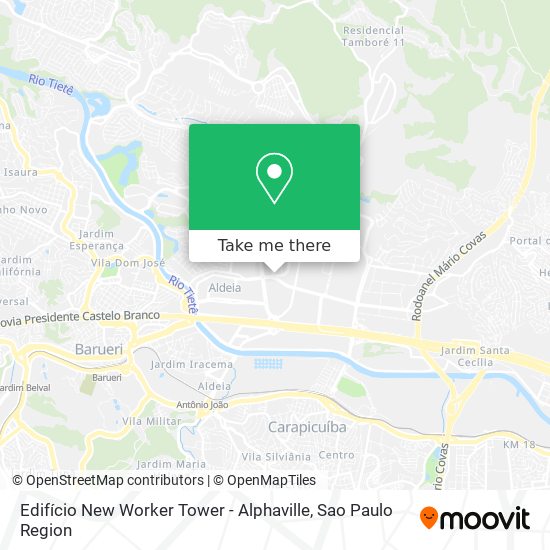 Mapa Edifício New Worker Tower - Alphaville
