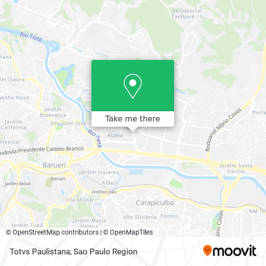Totvs Paulistana map