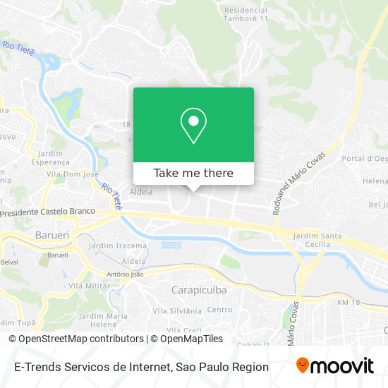 E-Trends Servicos de Internet map