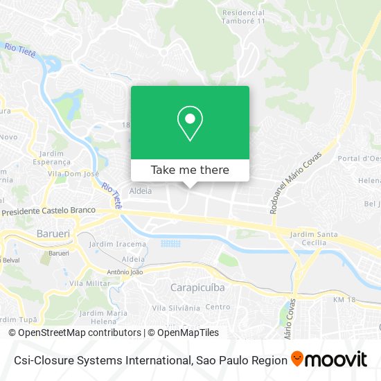 Csi-Closure Systems International map