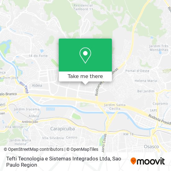 Mapa Tefti Tecnologia e Sistemas Integrados Ltda