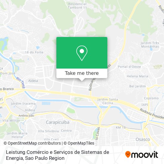 Leistung Comércio e Serviços de Sistemas de Energia map