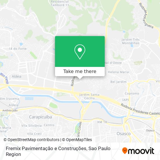 Mapa Fremix Pavimentação e Construções