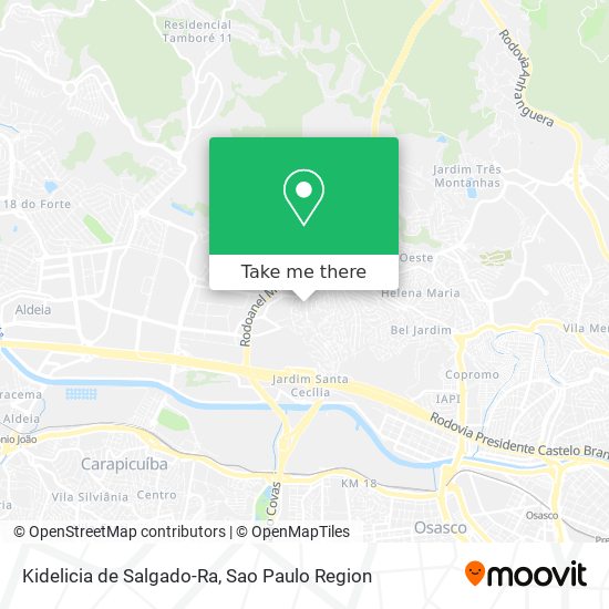 Kidelicia de Salgado-Ra map