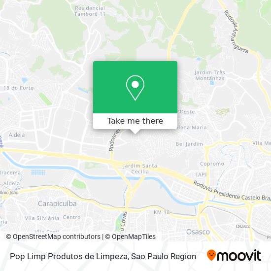 Mapa Pop Limp Produtos de Limpeza