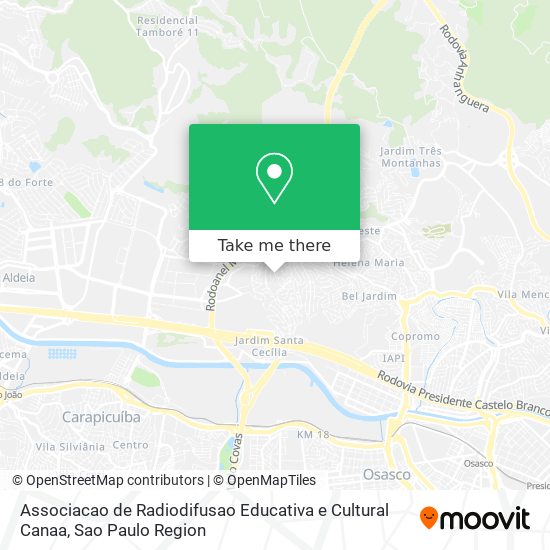 Associacao de Radiodifusao Educativa e Cultural Canaa map