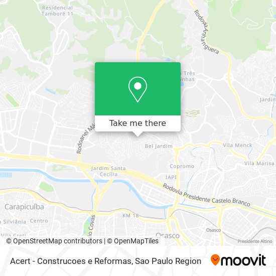 Acert - Construcoes e Reformas map