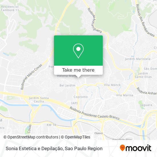 Sonia Estetica e Depilação map
