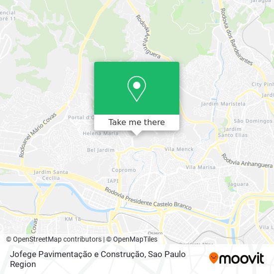 Jofege Pavimentação e Construção map