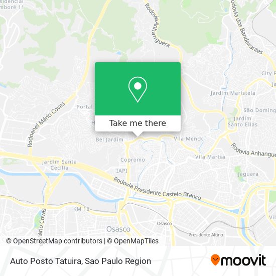 Auto Posto Tatuira map