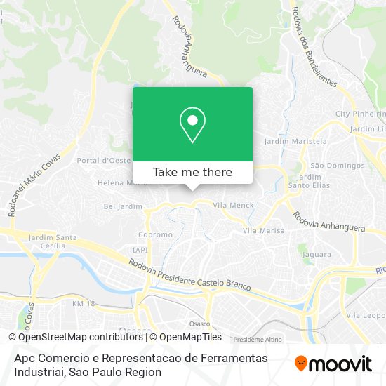 Apc Comercio e Representacao de Ferramentas Industriai map