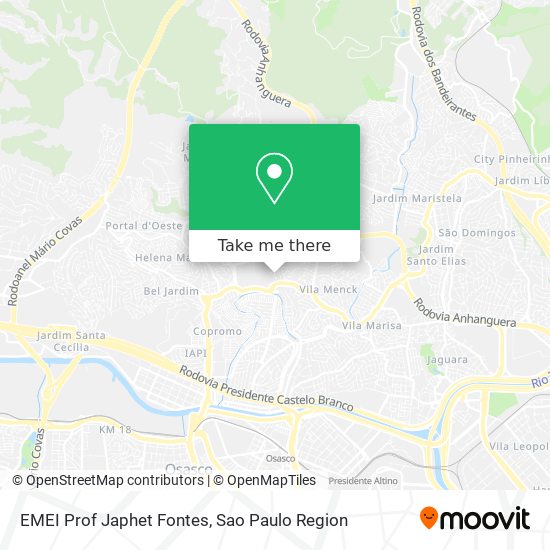 EMEI Prof Japhet Fontes map