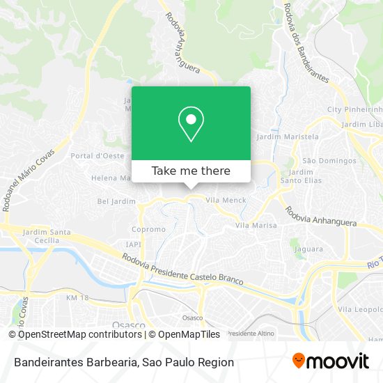 Bandeirantes Barbearia map