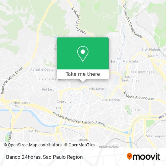 Banco 24horas map