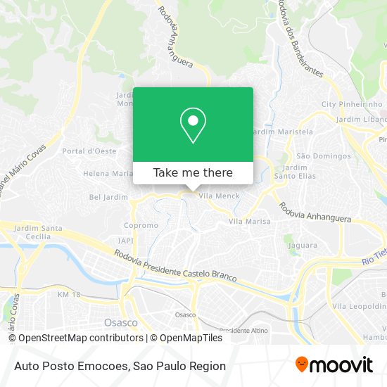 Auto Posto Emocoes map