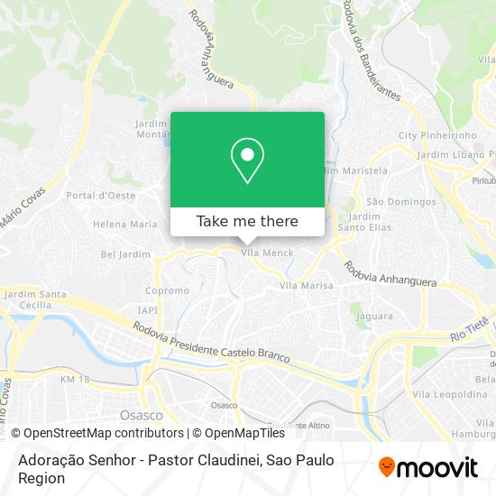 Mapa Adoração Senhor - Pastor Claudinei