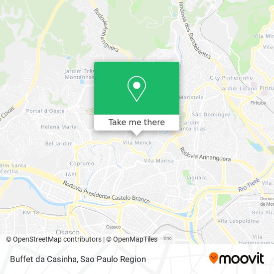 Mapa Buffet da Casinha