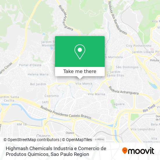 Highmash Chemicals Industria e Comercio de Produtos Quimicos map