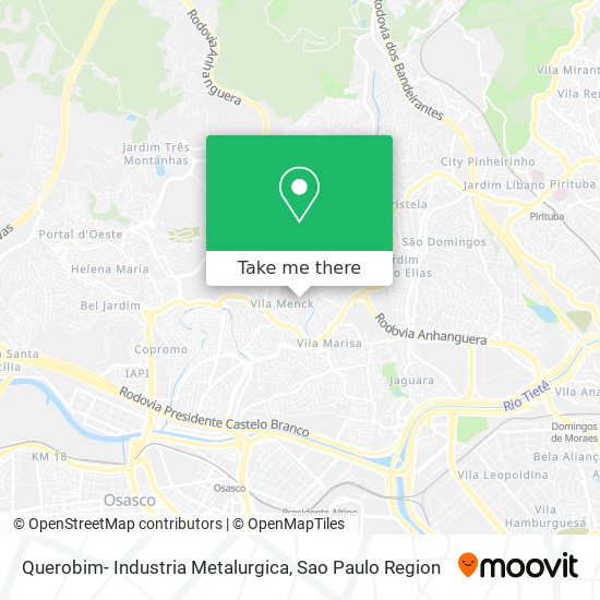 Mapa Querobim- Industria Metalurgica