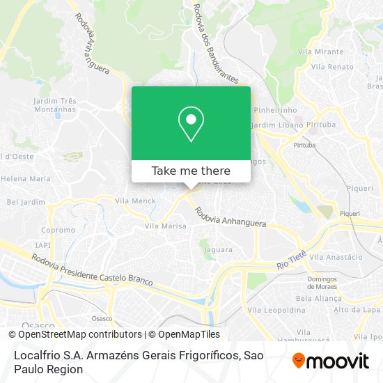 Localfrio S.A. Armazéns Gerais Frigoríficos map