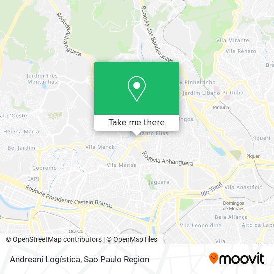 Andreani Logística map