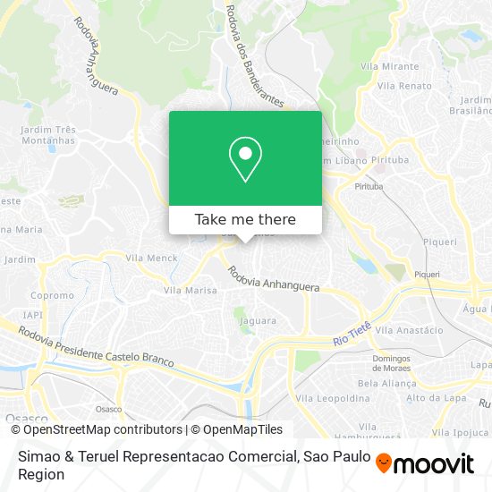 Mapa Simao & Teruel Representacao Comercial