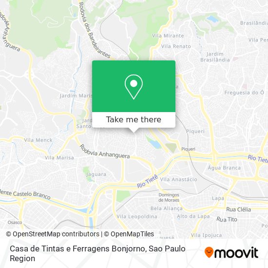 Casa de Tintas e Ferragens Bonjorno map