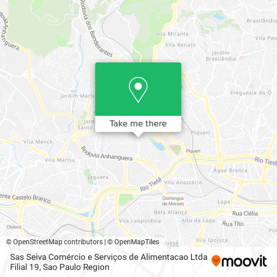 Sas Seiva Comércio e Serviços de Alimentacao Ltda Filial 19 map