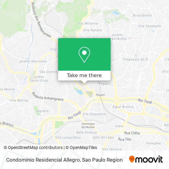 Condomínio Residencial Allegro map