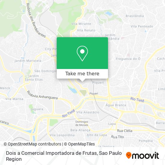 Dois a Comercial Importadora de Frutas map