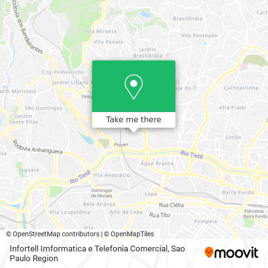 Mapa Infortell Imformatica e Telefonia Comercial