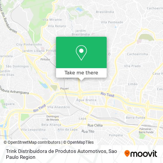 Trink Distribuidora de Produtos Automotivos map