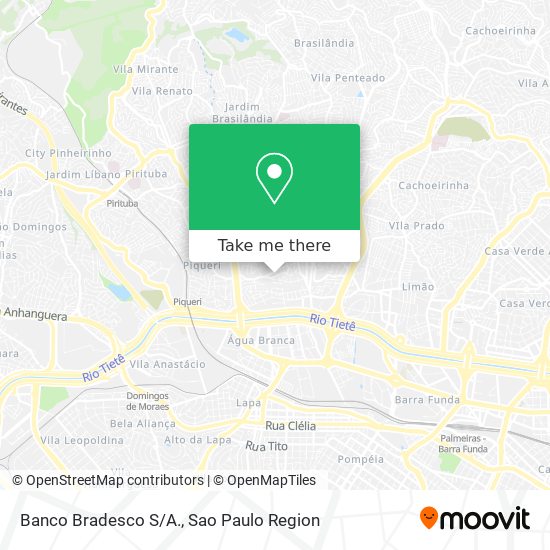 Banco Bradesco S/A. map