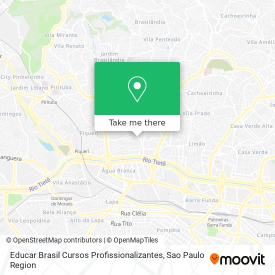 Educar Brasil Cursos Profissionalizantes map