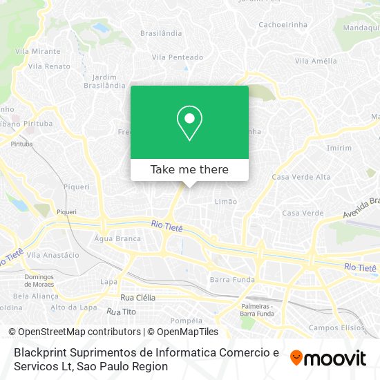 Blackprint Suprimentos de Informatica Comercio e Servicos Lt map