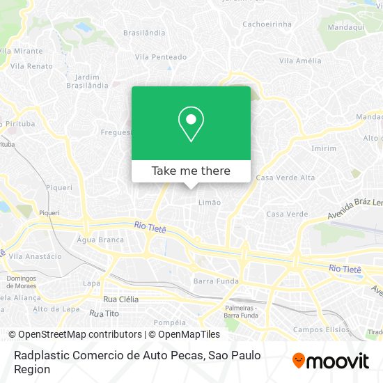 Radplastic Comercio de Auto Pecas map
