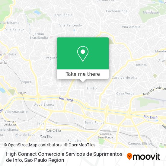 High Connect Comercio e Servicos de Suprimentos de Info map
