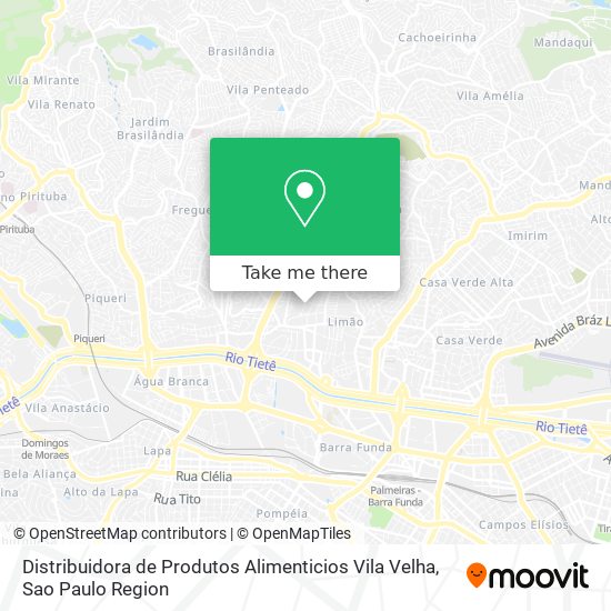 Distribuidora de Produtos Alimenticios Vila Velha map