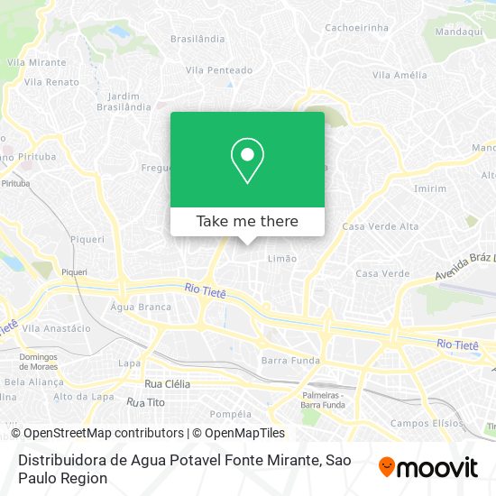 Distribuidora de Agua Potavel Fonte Mirante map