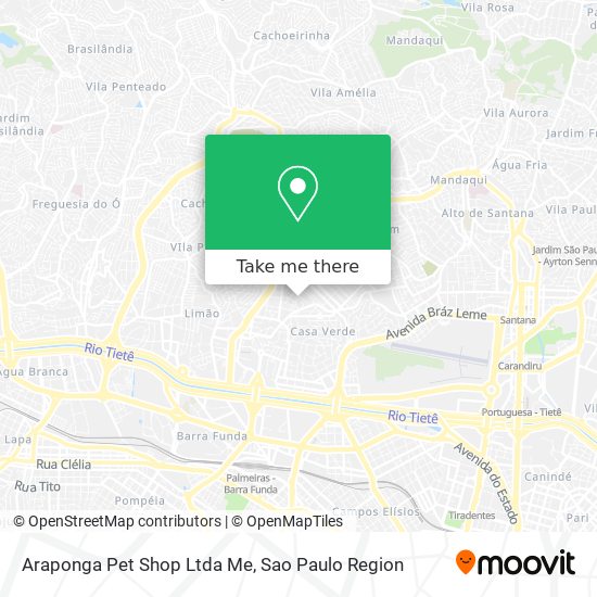 Araponga Pet Shop Ltda Me map