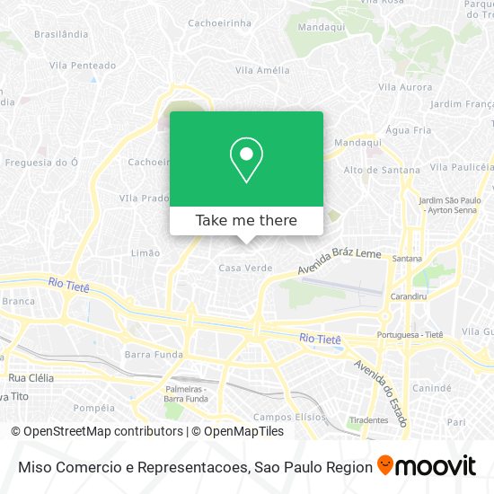 Miso Comercio e Representacoes map