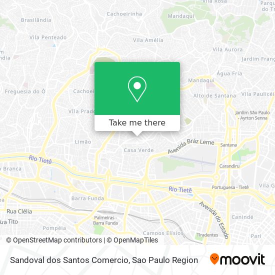 Mapa Sandoval dos Santos Comercio