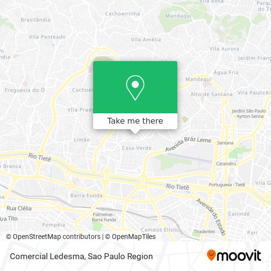 Comercial Ledesma map