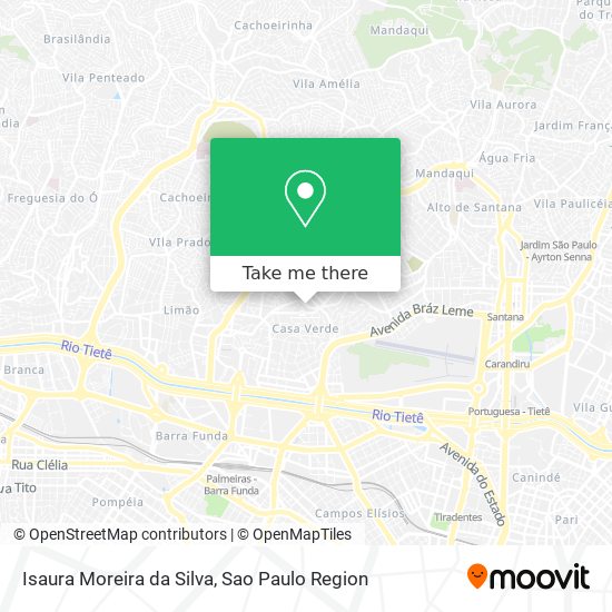 Mapa Isaura Moreira da Silva